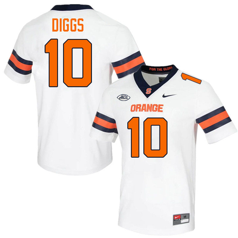 #10 Fadil Diggs Syracuse Orange Jerseys,Syracuse University Football Uniforms,Apparels-White